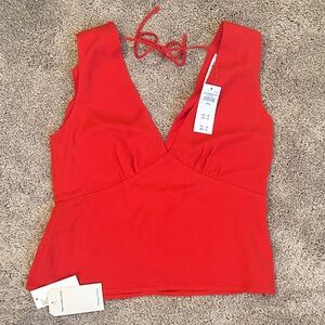 Abercrombie & Fitch Red Tank Top
